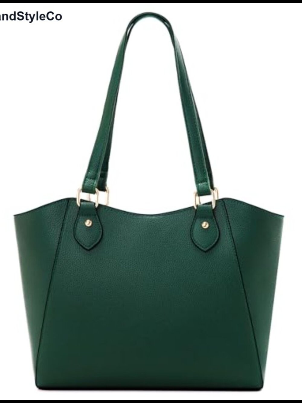PU Leather Tote Bag Shoulder Satchel Vegan Leather Multi Pocket